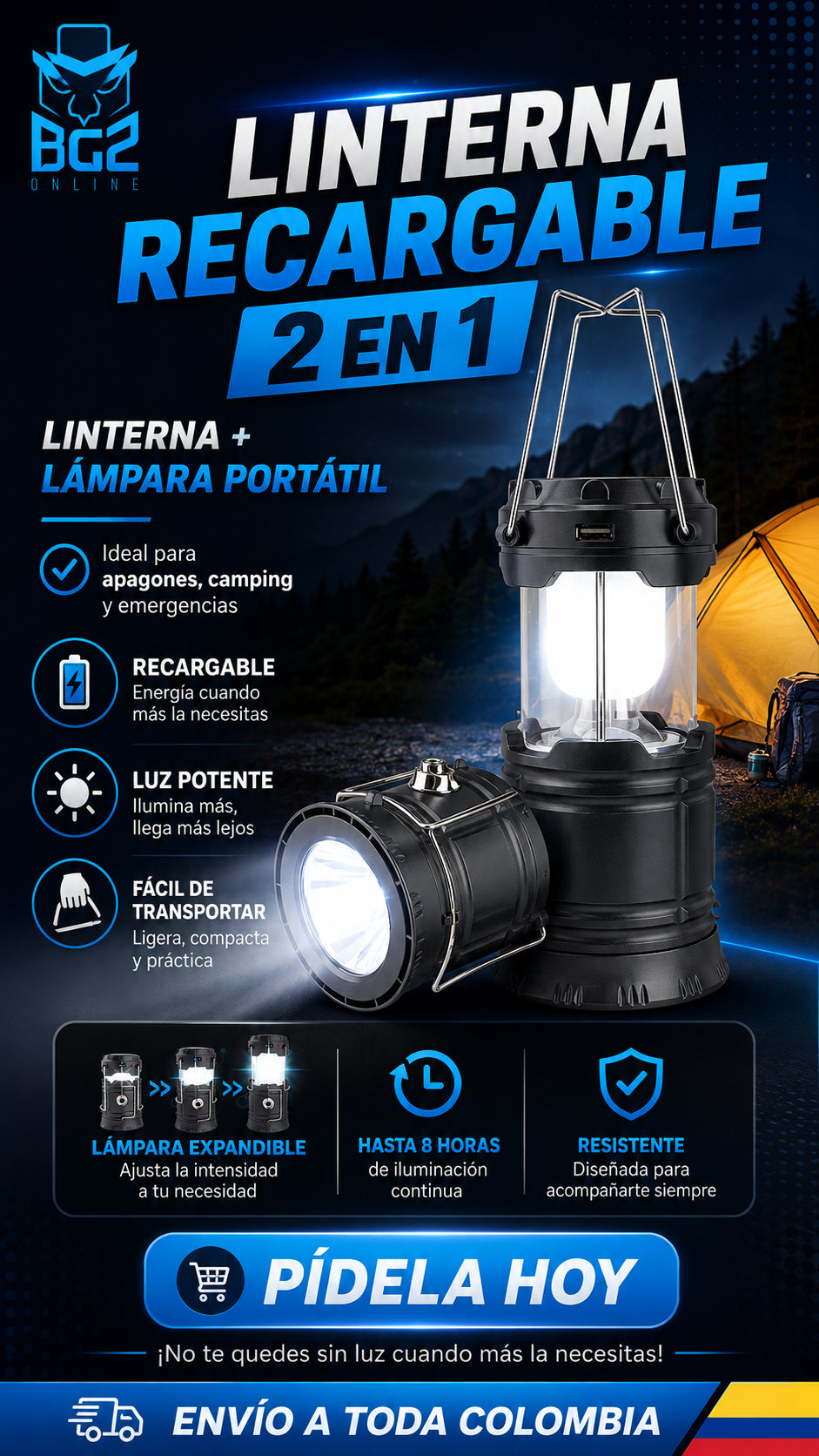 Linterna Camping