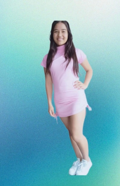 VESTIDOS TELA PIEL DE DURAZNO