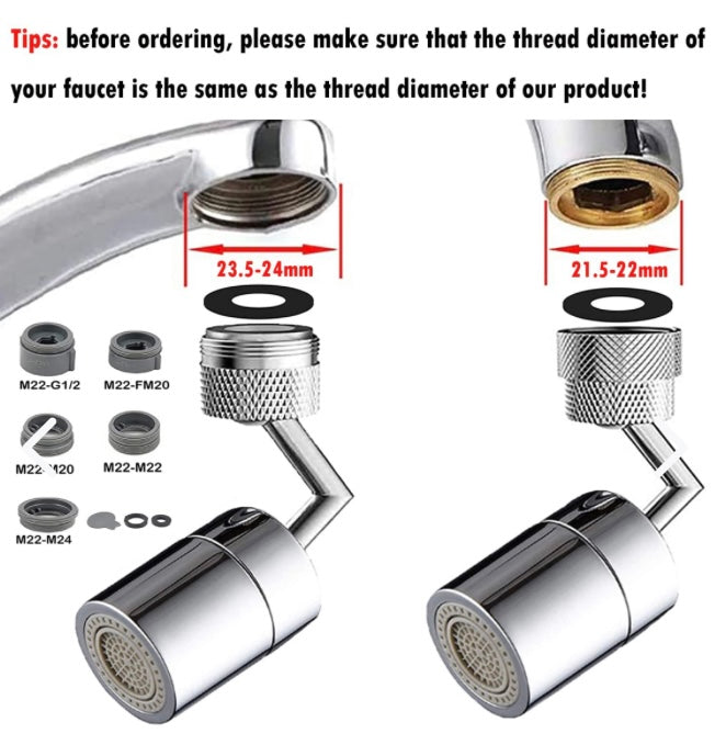 Grifo Ahorrador Agua 720° Llave Cocina