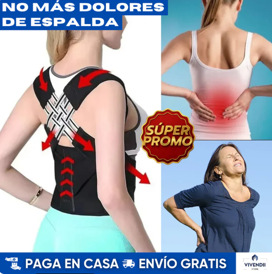 Corrector De Postura Ajustable Unisex
