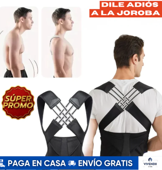 Corrector De Postura Ajustable Unisex