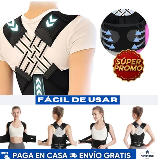 Corrector De Postura Ajustable Unisex