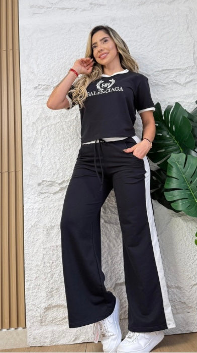 Conjunto bordado Balenciaga