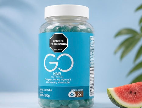 GOMAS PARA EL CABELLO Y UÑAS GO HAIR