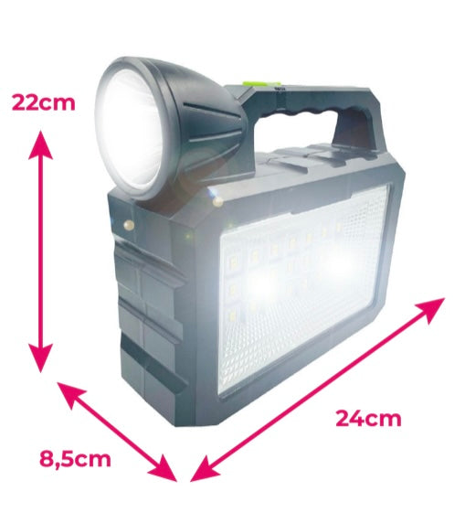 Kit lampara portátil + accesorios