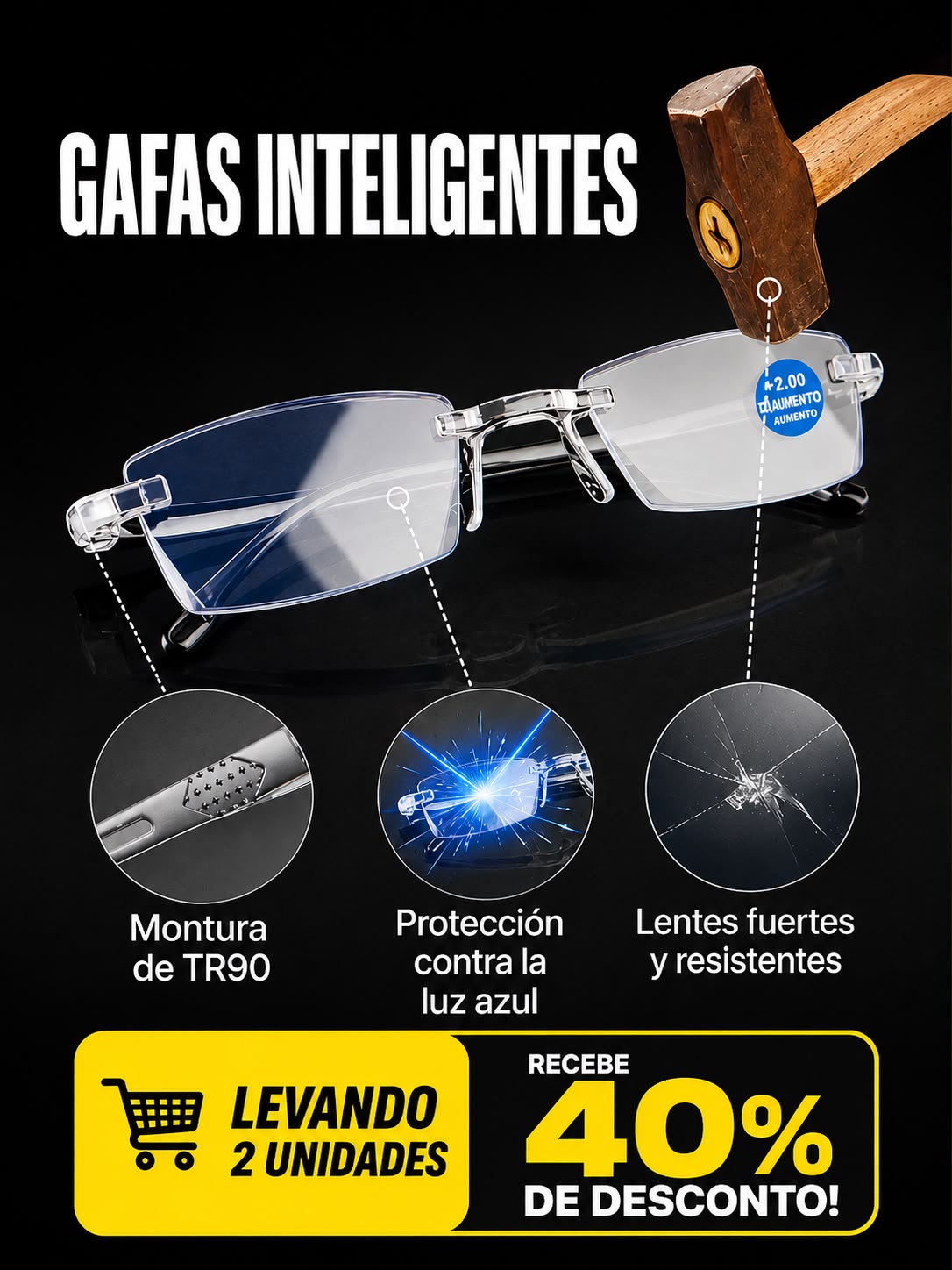 COMBO 2 GAFAS TR90 FOTOCROMATICA
